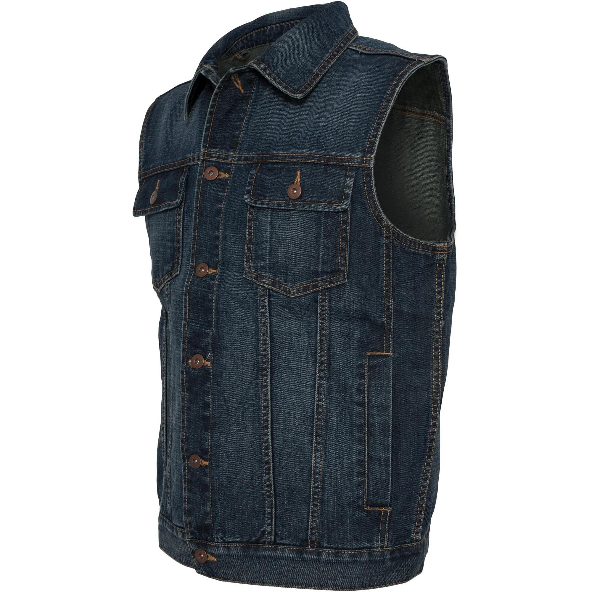 Gilet Uomo Urban Classics Blue Jeans 3/3
