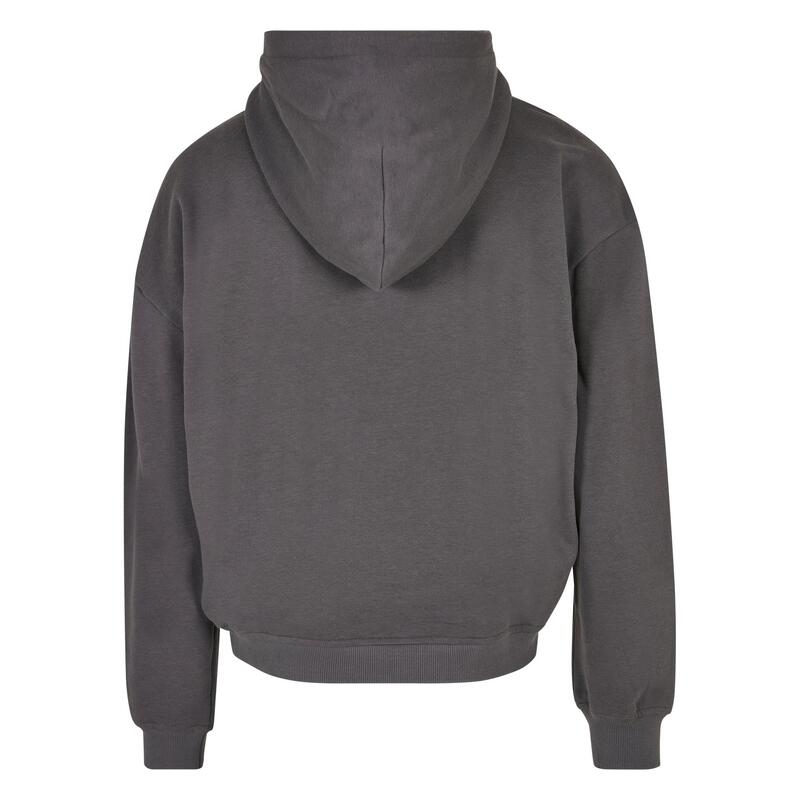 Heren Quarter Zip Boxy Hoodie (Donkere Schaduw)