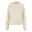 Dames Terrycloth Crew Hals Oversized Sweatshirt (Wit zand)