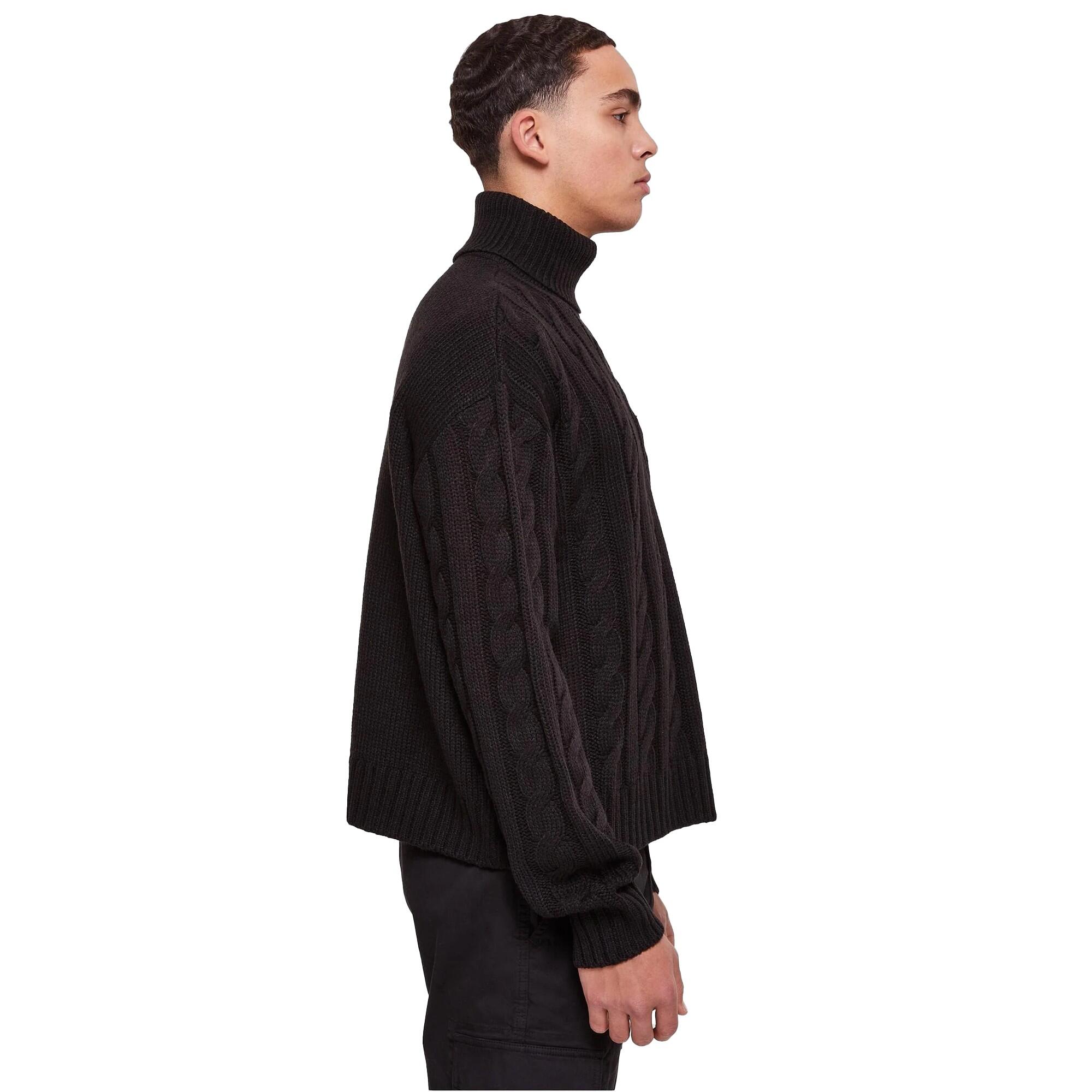Maglione Boxy Collo A Rotolo Uomo Urban Classics Nero 4/4