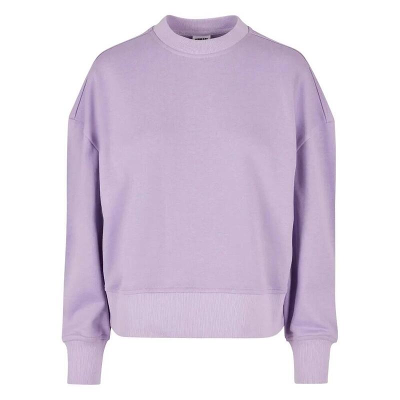 Meisjes Terrycloth Crew Hals Oversized Sweatshirt (Lila stof)