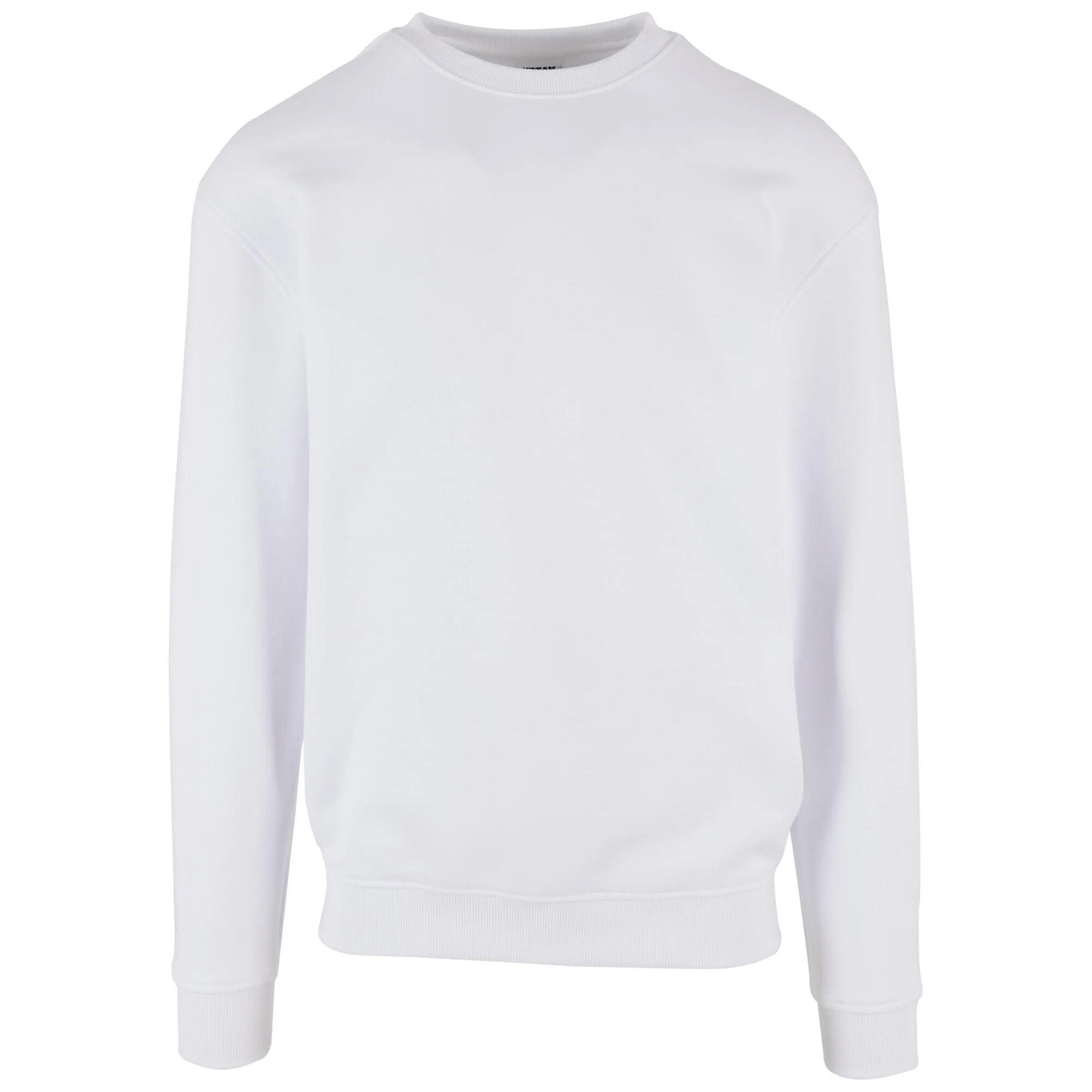 URBAN CLASSICS SweaT-Shirt Gola Redonda Subida Homem Branco