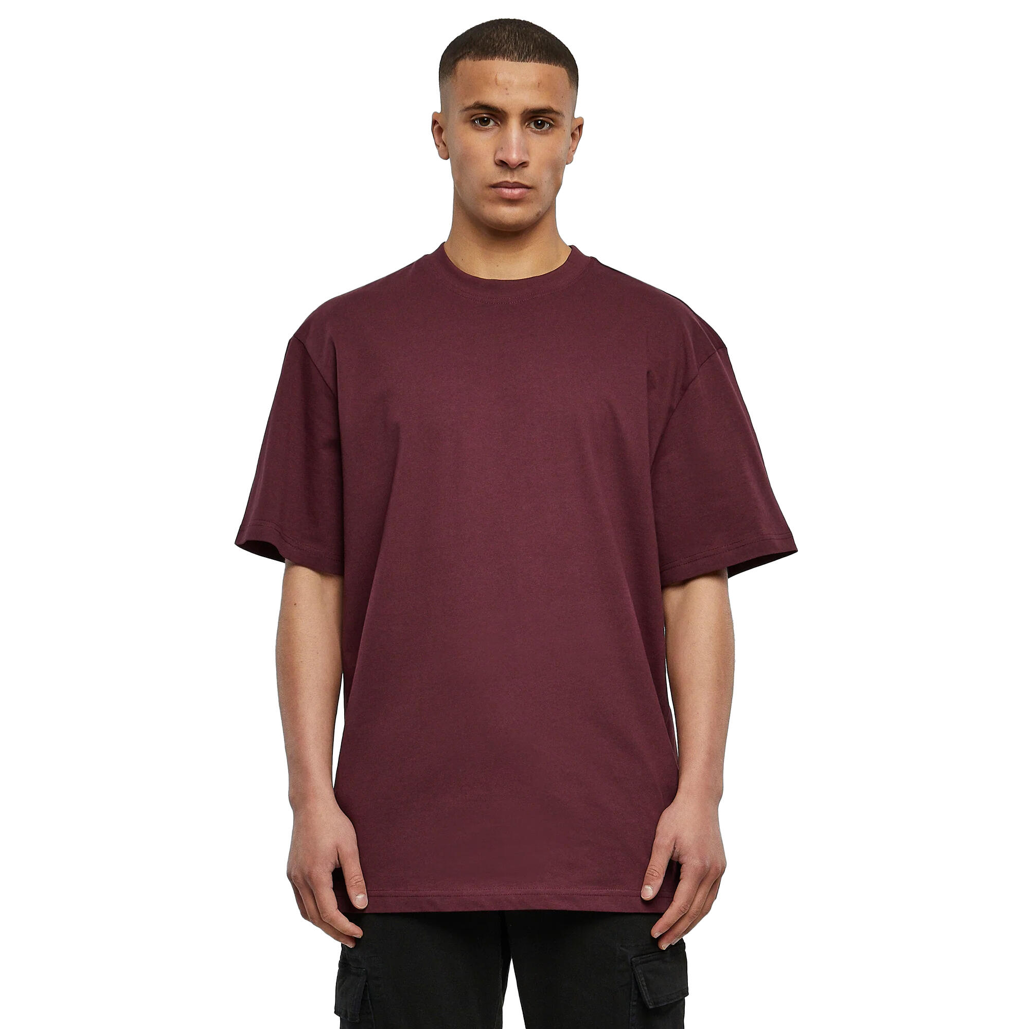 Maglietta Alto Semplice Uomo Urban Classics Vino Rosso 3/3