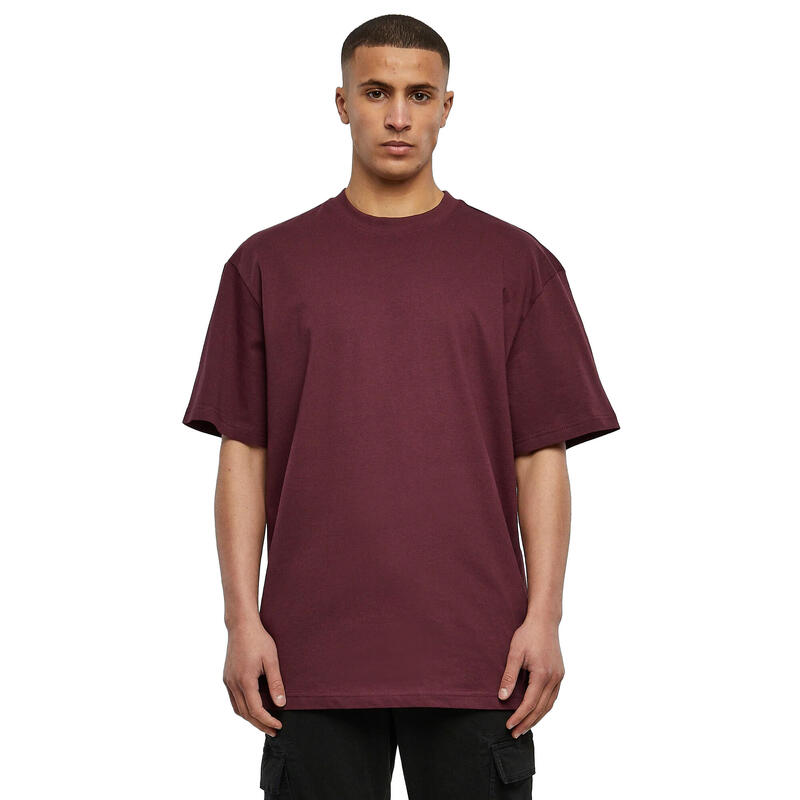 Heren Effen Tall Tshirt (Wijnrood)