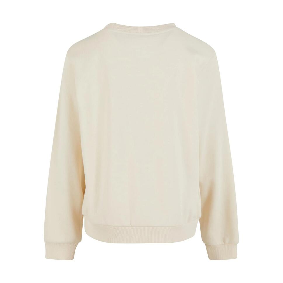 Dziewczęca Bluza Frotte Z Okrągłym Dekoltem, Oversize