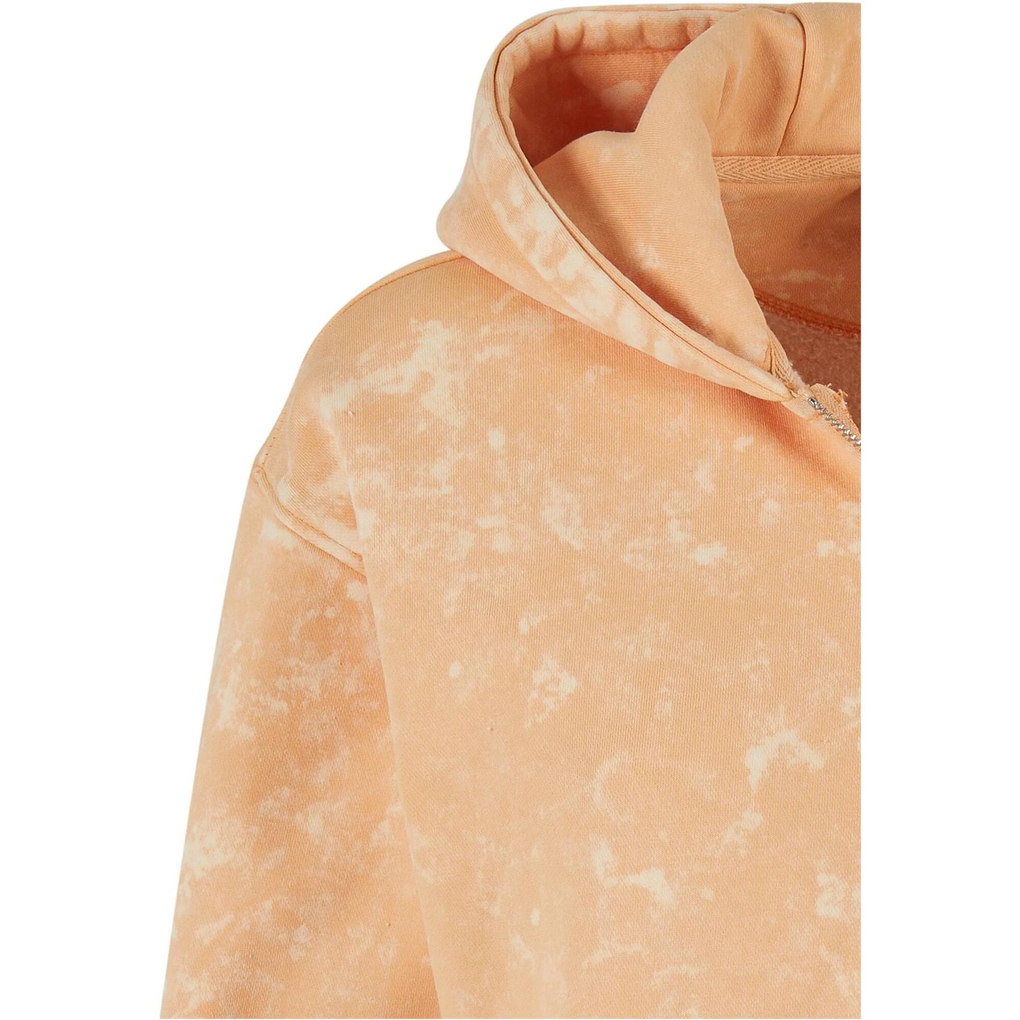 Felpa Con Cappuccio E Zip Intera Corto Oversize Lavato Donna Urban Classics 3/4