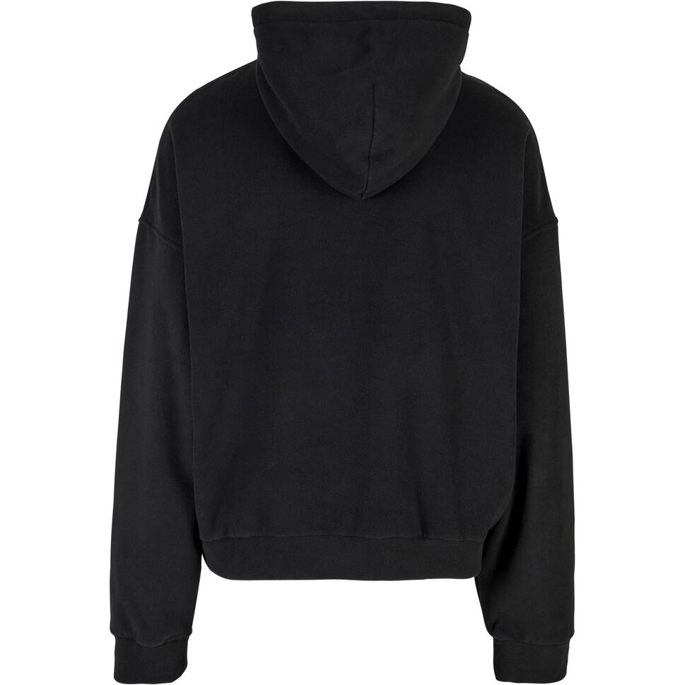 Męska Polarowa Bluza Z Kapturem Half Zip Oversized Hoodie