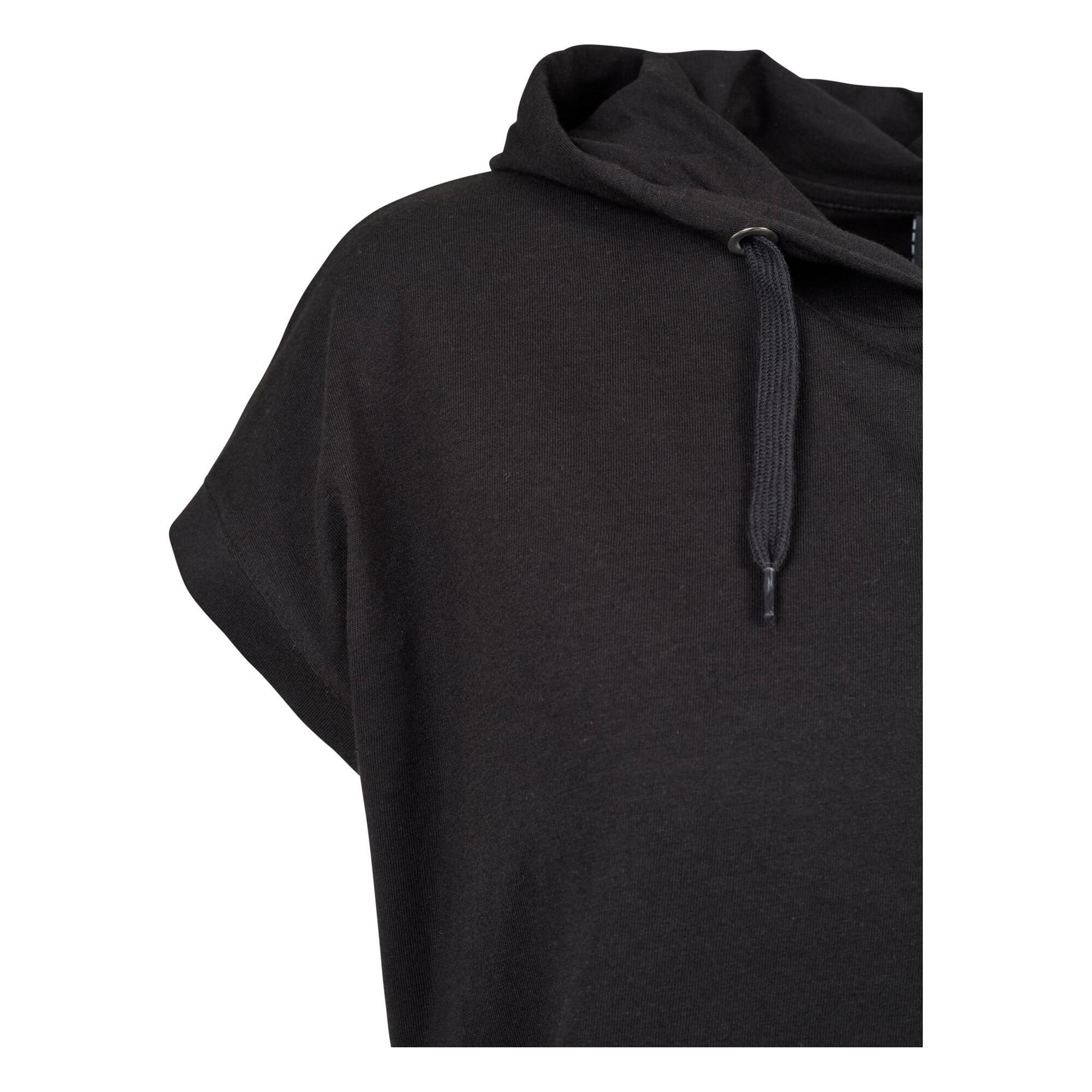 Felpa Con Cappuccio Senza Maniche Donna Urban Classics Nero 4/4