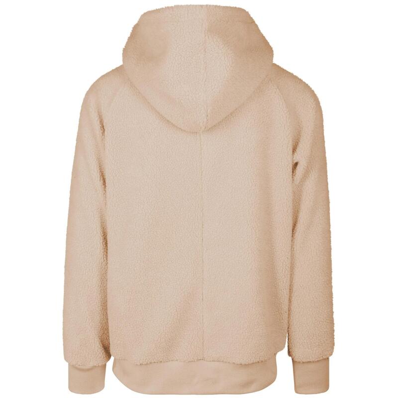 Heren Sherpa Hoodie (Donker zand)