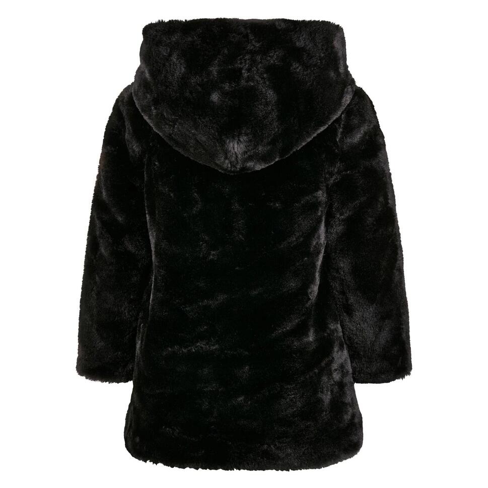 Płaszcz Z Kapturem Teddy Fleece Dla Dziewczynek