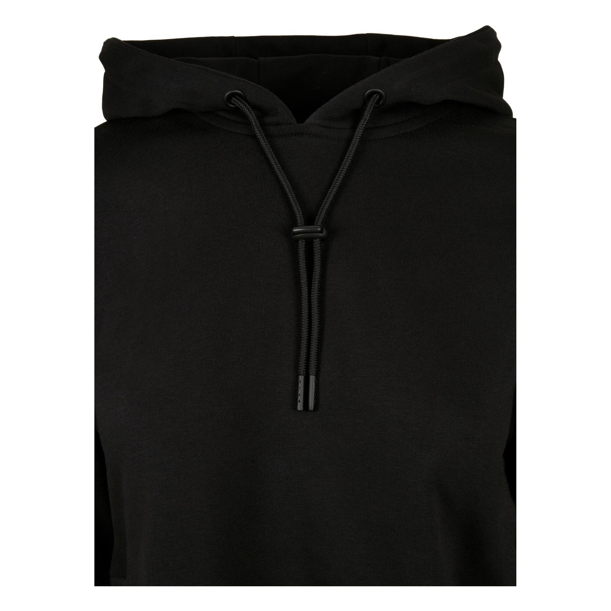 Felpa Con Cappuccio Corto Donna Urban Classics Nero 3/3