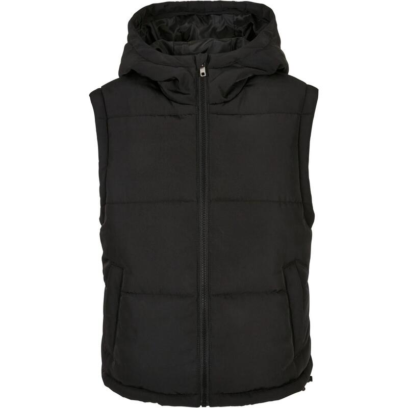 Dames Gewatteerd Twill Gerecycled Gilet (Zwart)