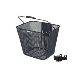 Sac De Vélo Basil Shopper Grand Flower - 23 Litres Adulte Noir