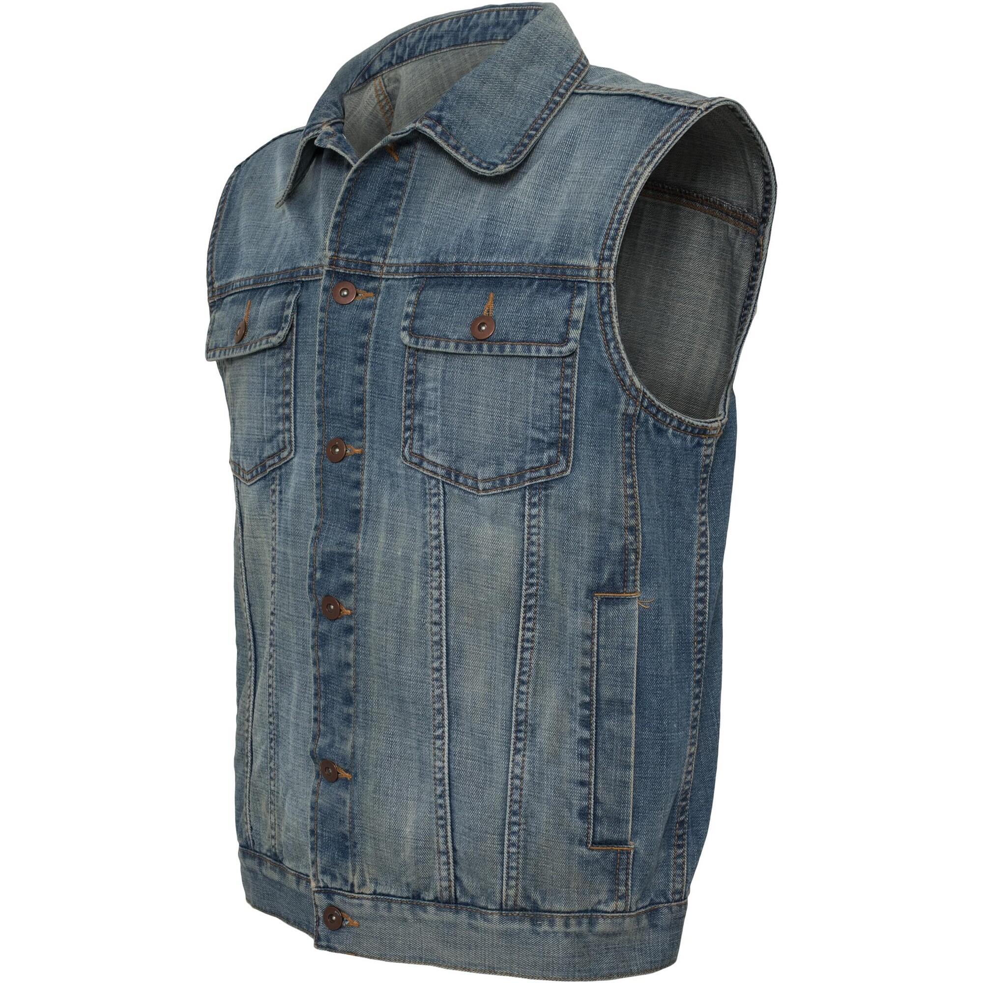 Gilet Uomo Urban Classics Azzurro 3/3