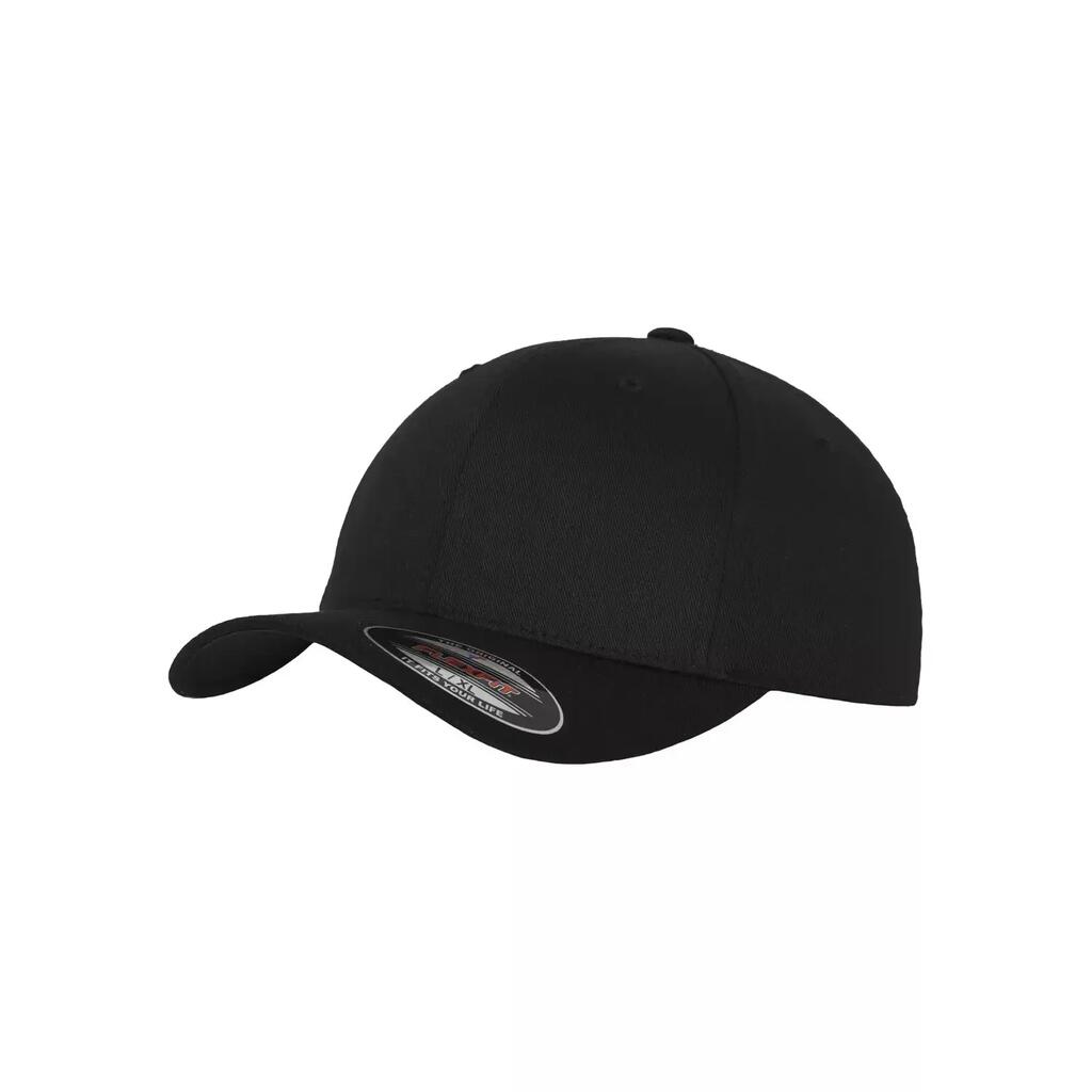 Wooly Combed Baseball Cap (Black/Black)