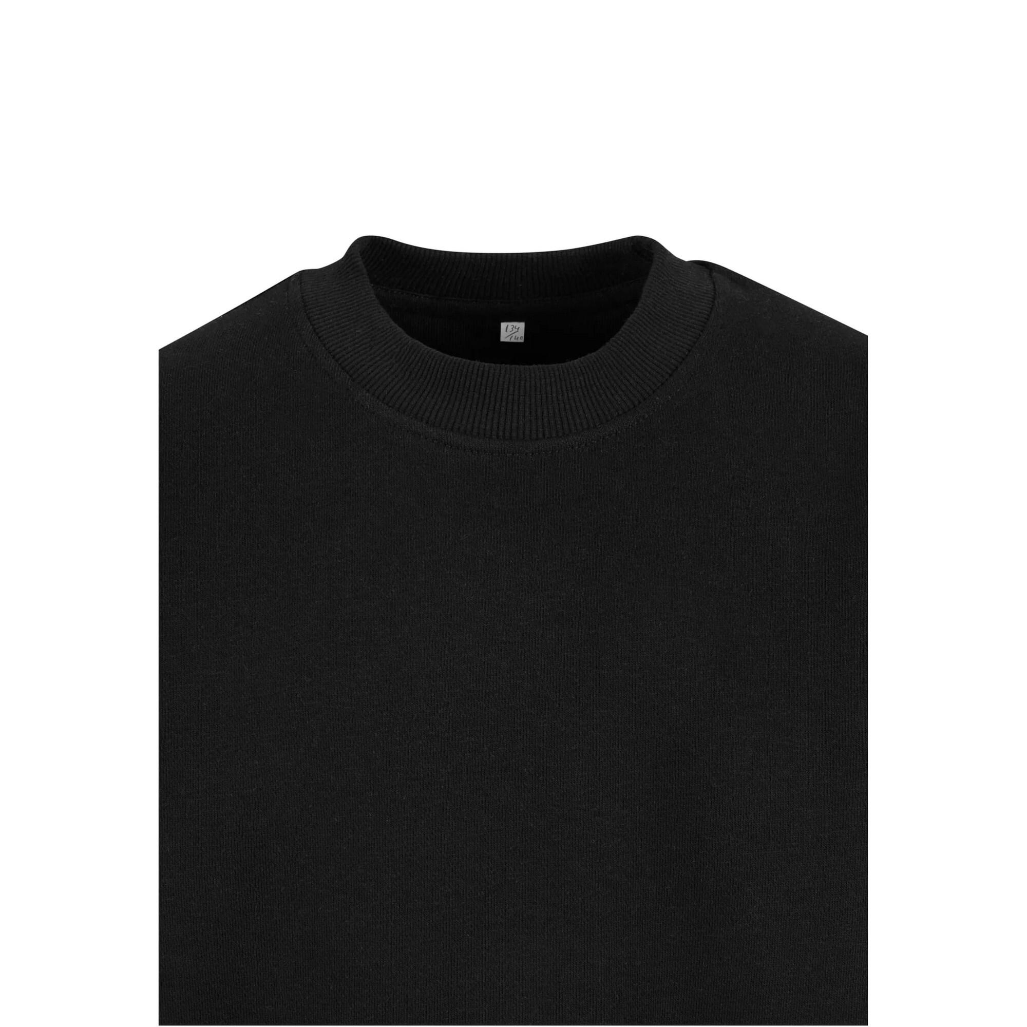 Felpa Girocollo Ragazzi Urban Classics Nero 3/4