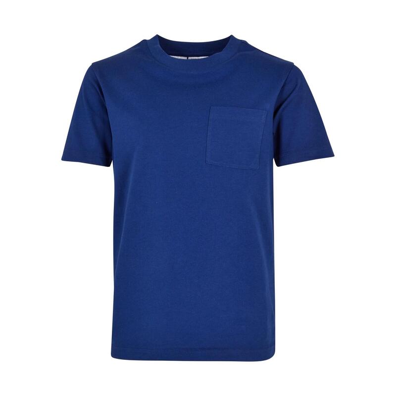 Jongens Basic Organic Pocket Tshirt (Ruimte Blauw)