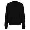 Heren Badstof Lichtgewicht Sweatshirt (Zwart)