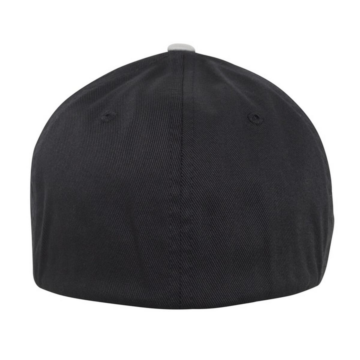 Cappellino Da Baseball Due Toni Flexfit Nero Argento 2/2