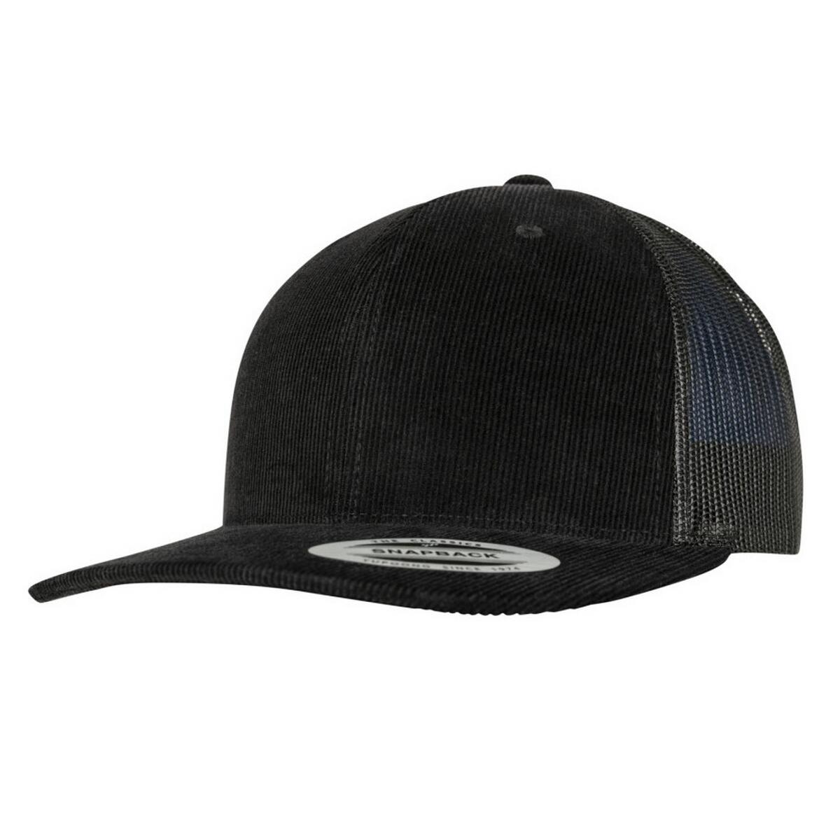 Casquette Trucker Motif/style Rétro (Noir) 3/3