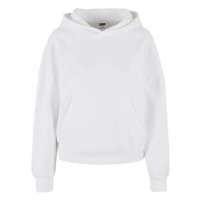 Dames knusse oversized hoodie (wit)