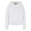 Dames Knusse Oversized Hoodie (Wit)