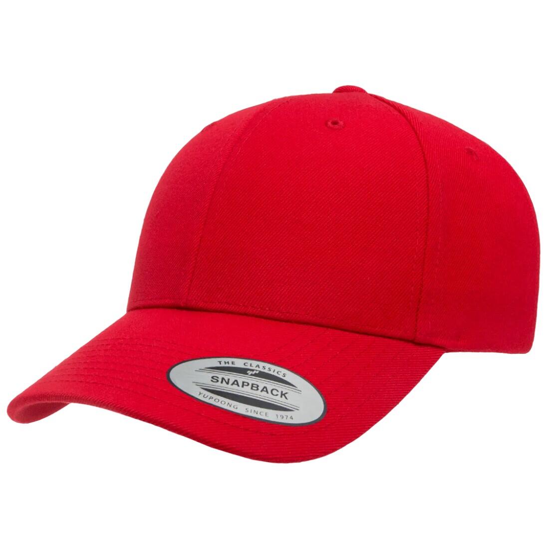 Cappellino Con Visiera Flexfit YP Classics Rosso 3/3