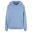 Dames Fluffy Hoodie (Poederblauw)