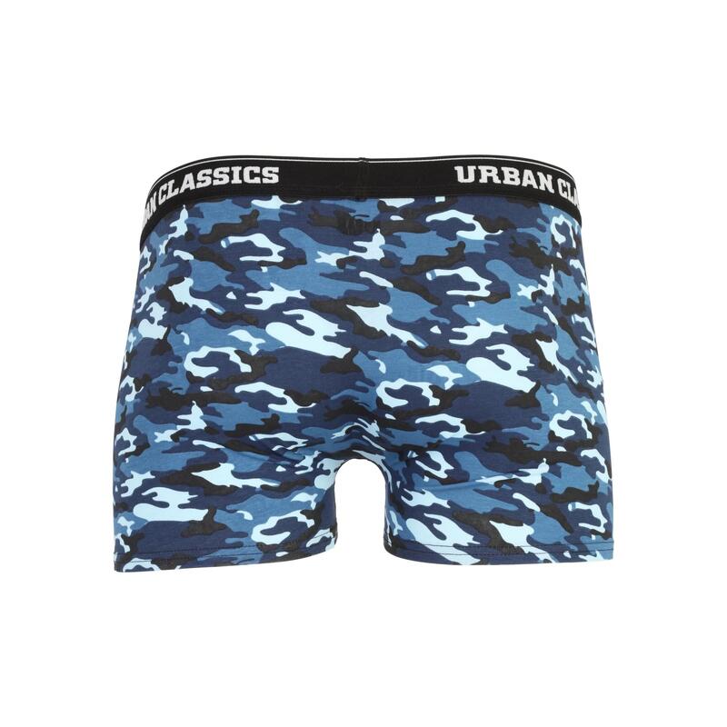 Camo boxershorts voor heren (pak van 3) (Blauw/oranje/zwart)