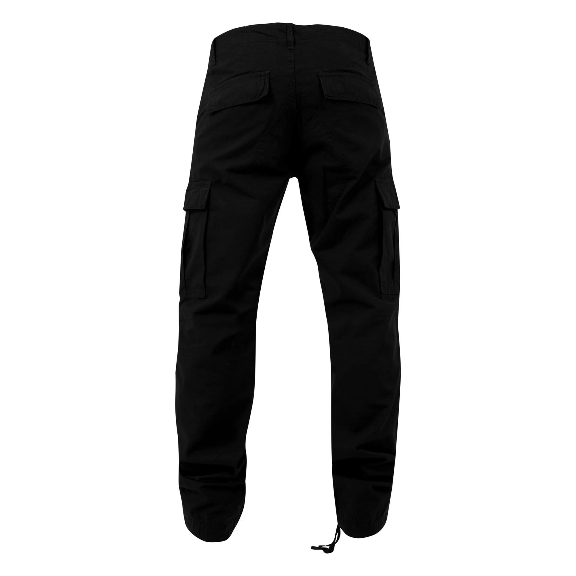 Pantaloni Cargo Semplice Uomo Urban Classics Nero 2/4