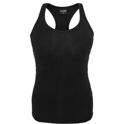 Dames Jersey tanktop (Zwart)