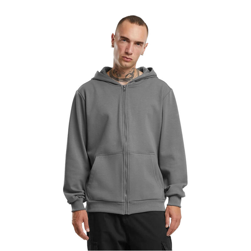 Heren Cozy Full Zip Hoodie (Wolk Grijs)