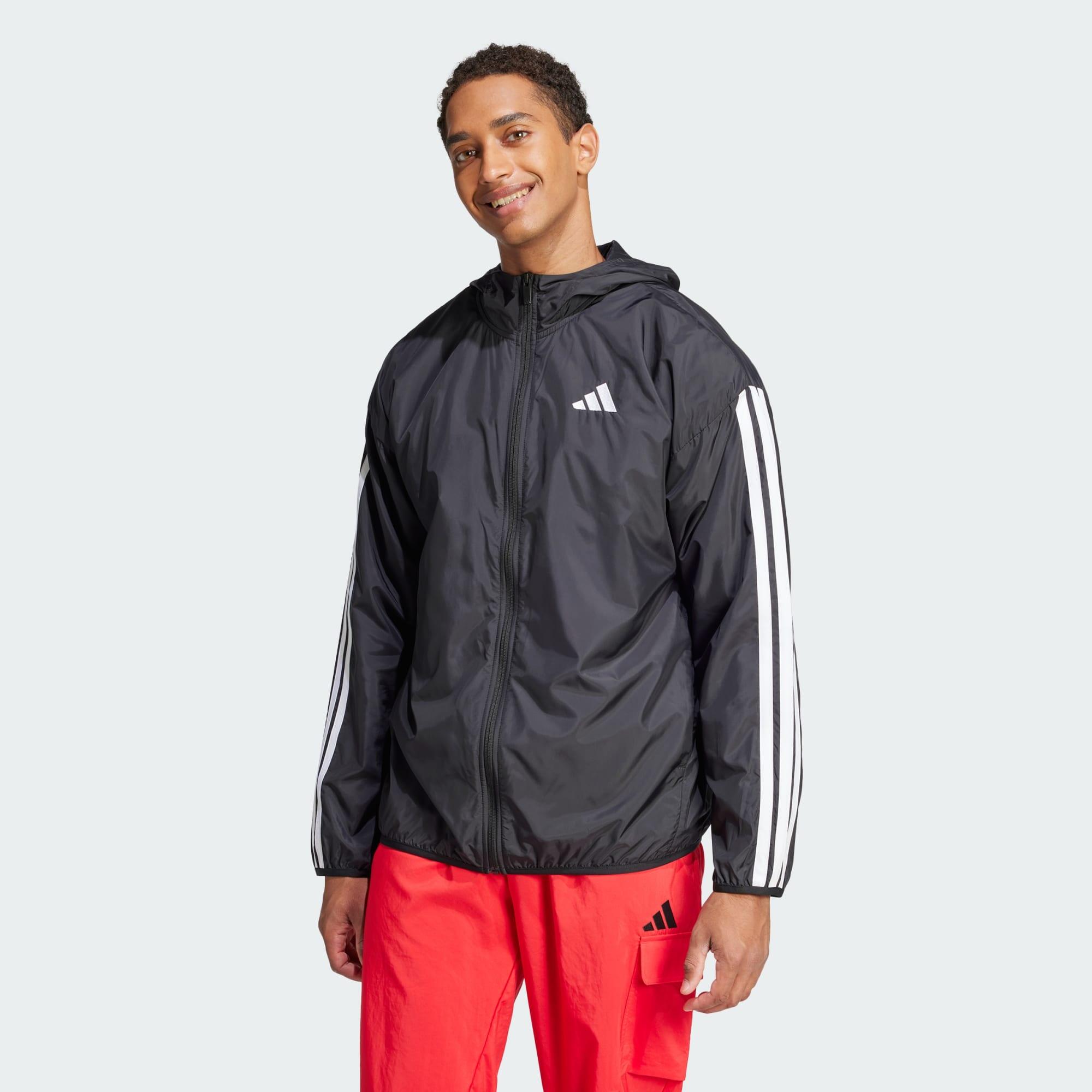Adidas - Coupe-vent 3 Bandes Essentials - Coupe Vent - Blanc|noir - 48 Xl - Decathlon