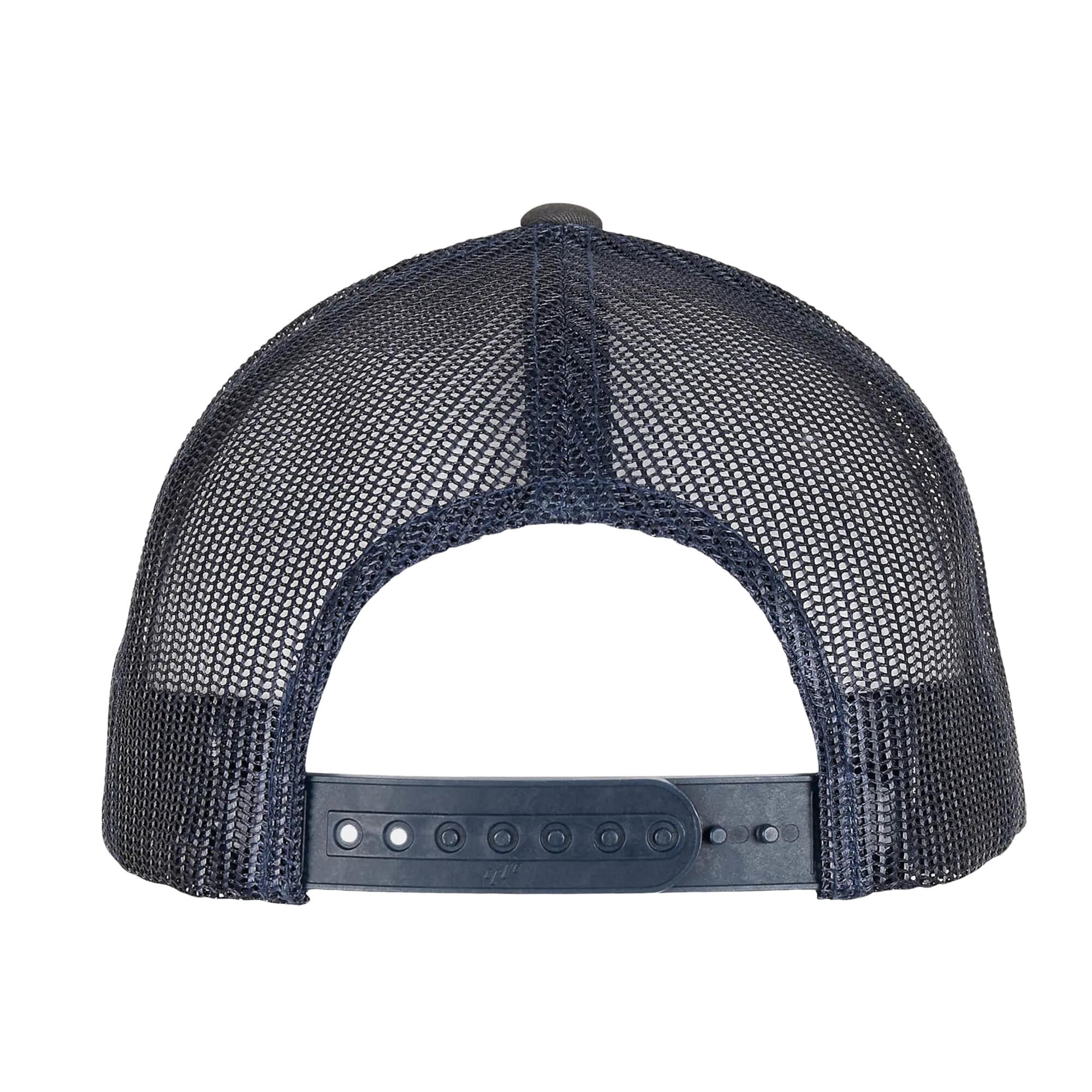 Casquette Trucker Motif/style Rétro (Charbon / Bleu Marine) 2/2
