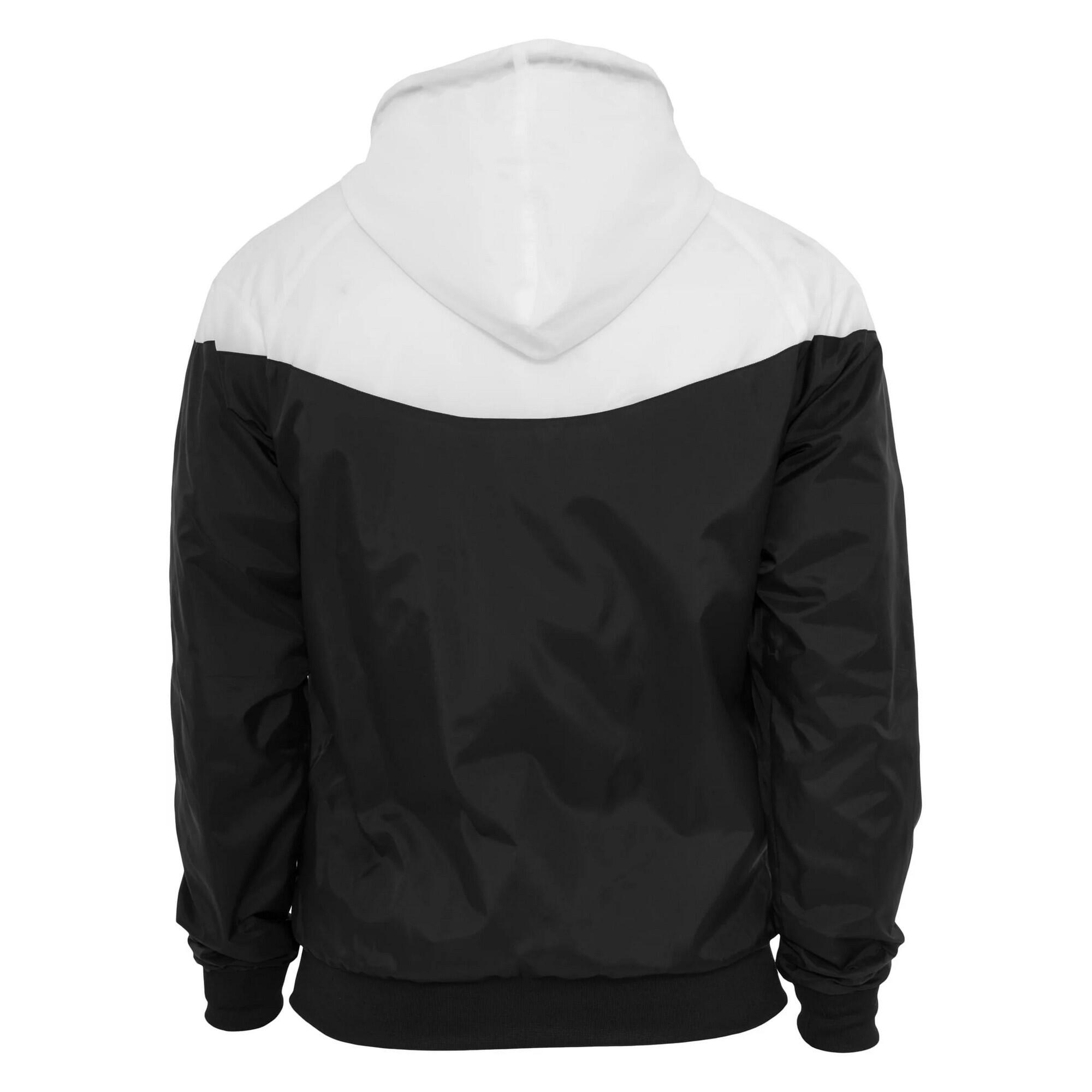 Giacca Soft Shell Uomo Urban Classics Arrow Windrunner Nero Bianco 2/2