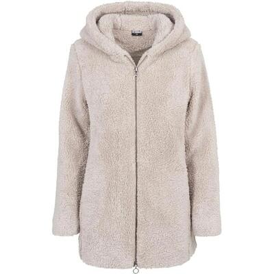 Dames sherpa jas (zwart)