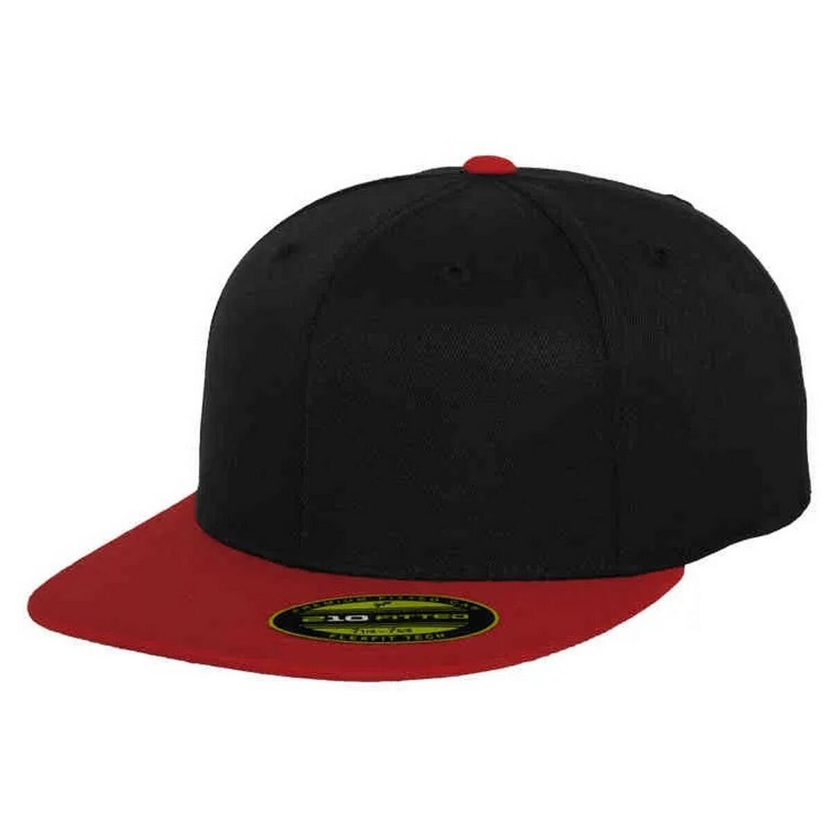 Boné de basebol Premium 210 bicolor (Preto / Vermelho) 3/3