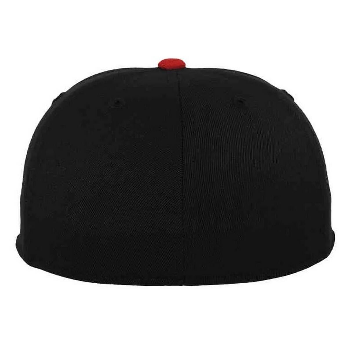 Boné de basebol Premium 210 bicolor (Preto / Vermelho) 2/3