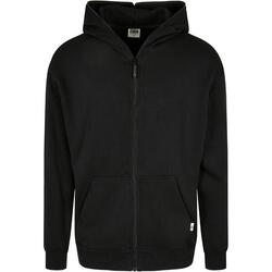 Organische Full Zip Hoodie voor heren (Zwart)