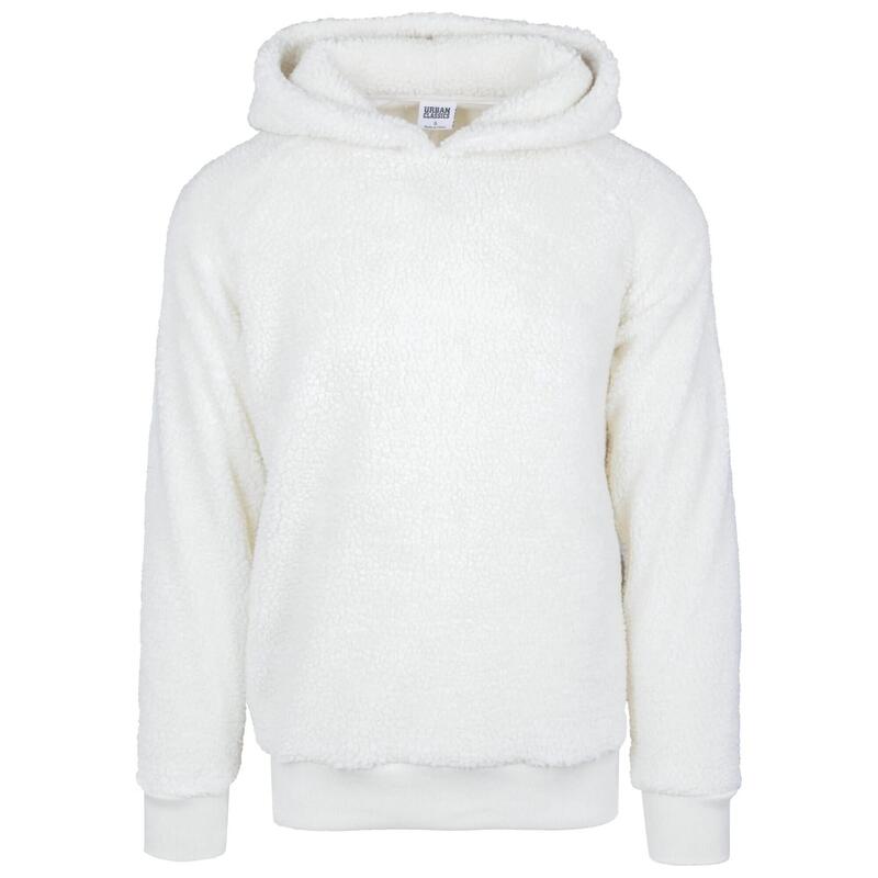 Heren Sherpa Hoodie (Gebroken wit)