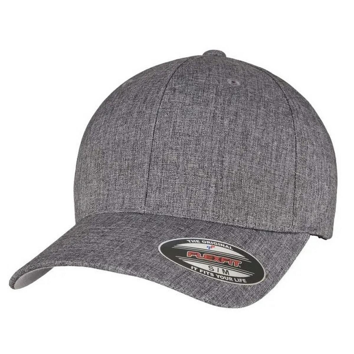 Cappellino Da Baseball Leggera Flexfit Grigio Scuro Mélange 3/3