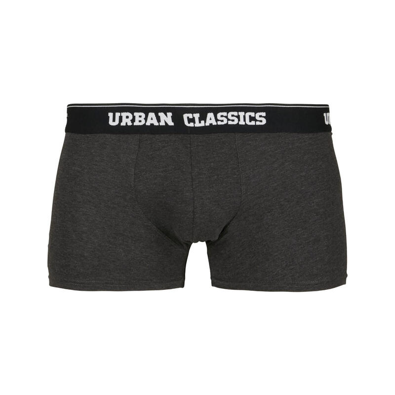 Heren Boxershorts (Set van 5) (Houtskool/zwart)