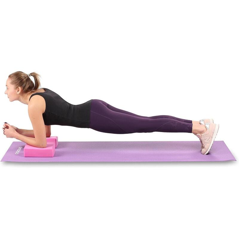 Bloque de Yoga INDIGO 2 Piezas de Pilates Ligero y Antideslizante