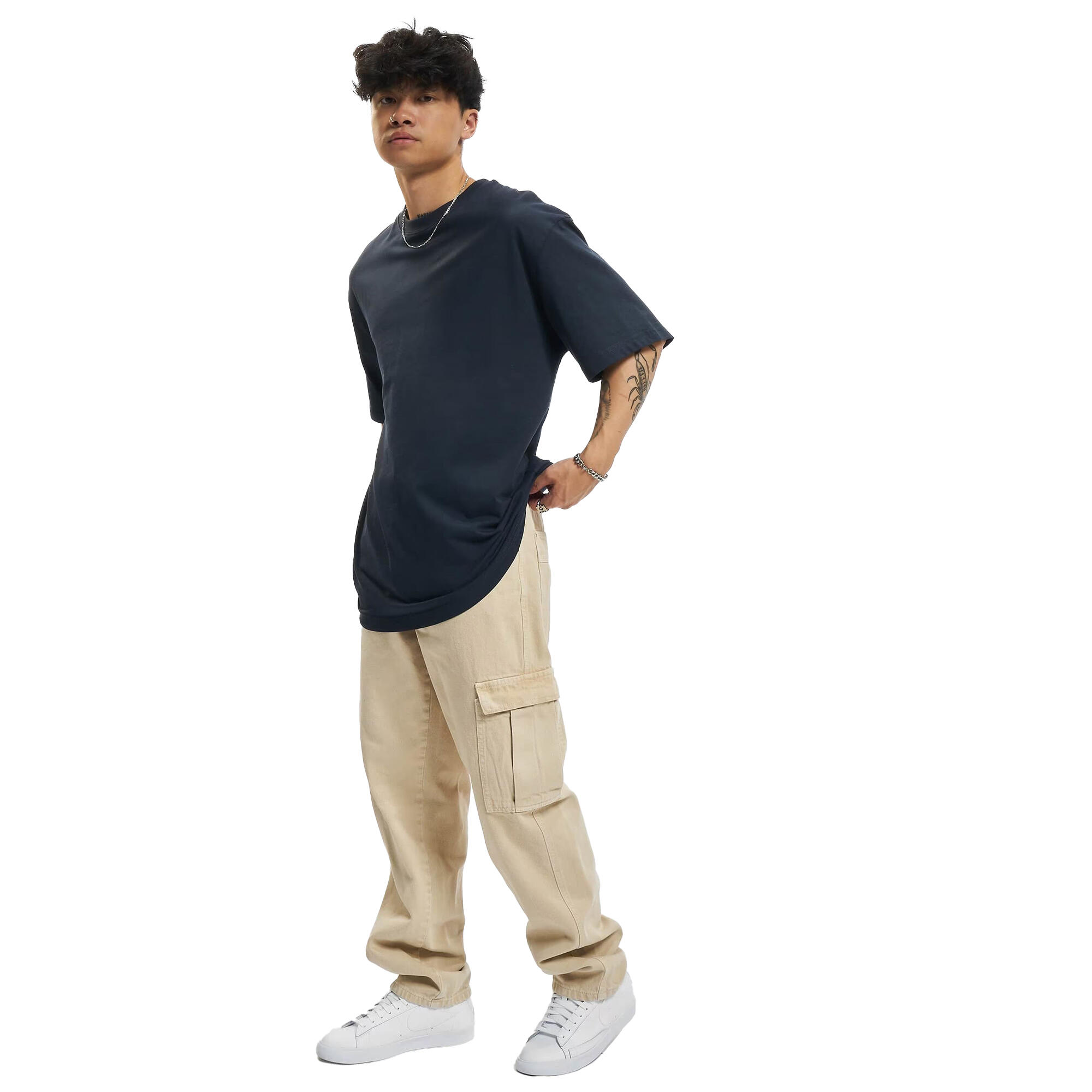 Maglietta Alto Semplice Uomo Urban Classics Blu Navy 2/2