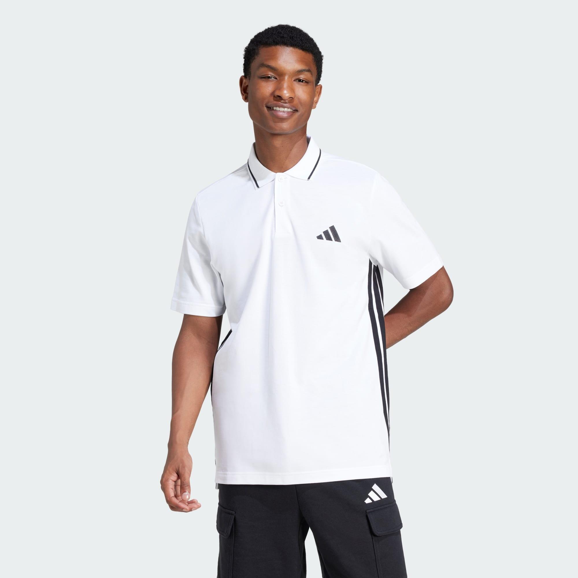 ADIDAS Essentials 3-Stripes Piqué Polo Shirt