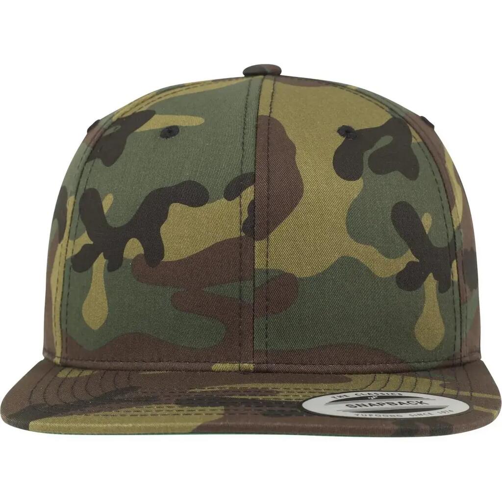 Classic Camo Snapback Cap (Camo Green)