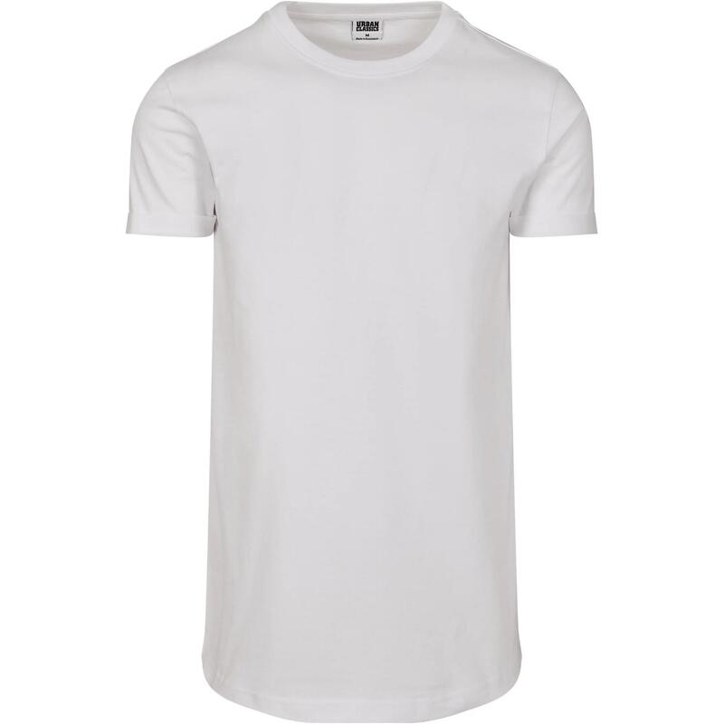 Heren kort opgedraaid Tshirt (Wit)