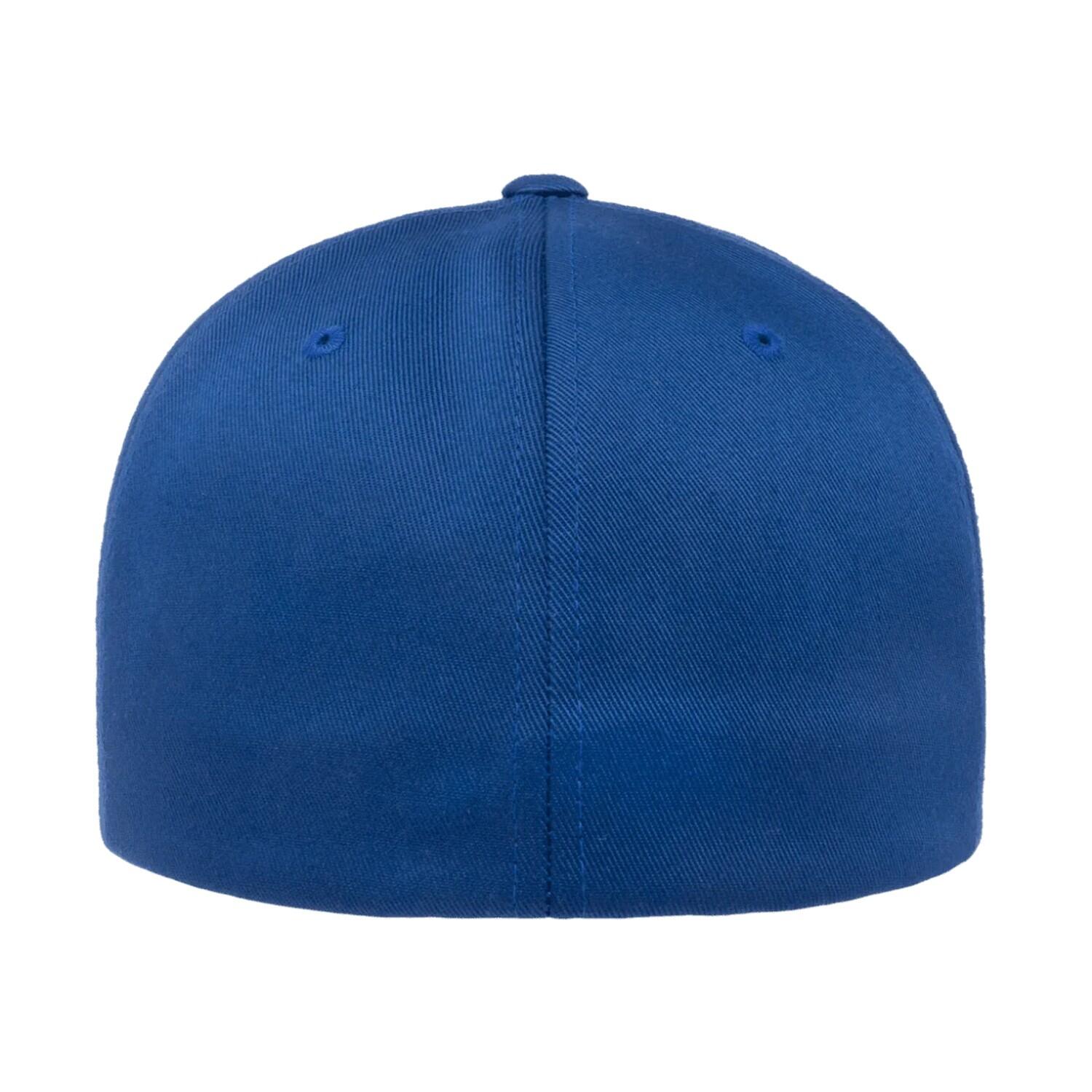 Boné de basebol em lã penteada (Azul Real) 2/3
