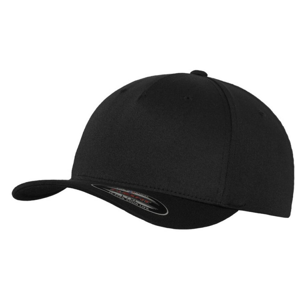 Cappellino Da Baseball 5 Pannelli Flexfit Nero 3/3