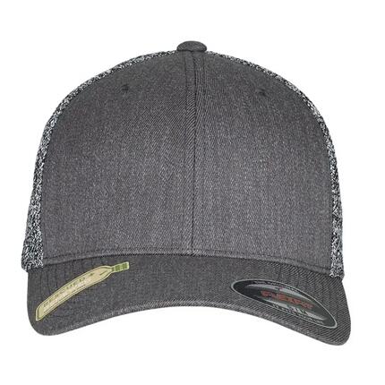 Trucker Cap Damen und Herren Schwarz/Grau meliert